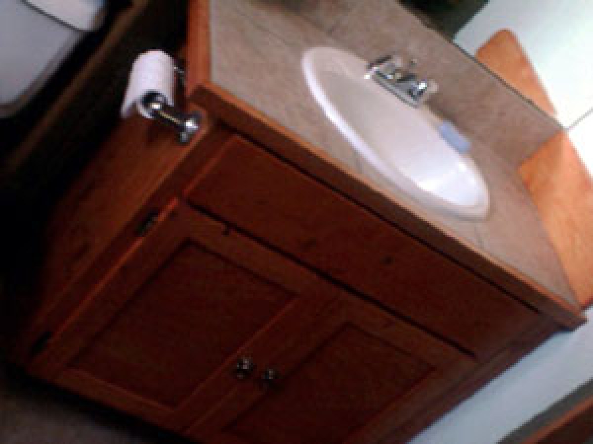a close up of a sink